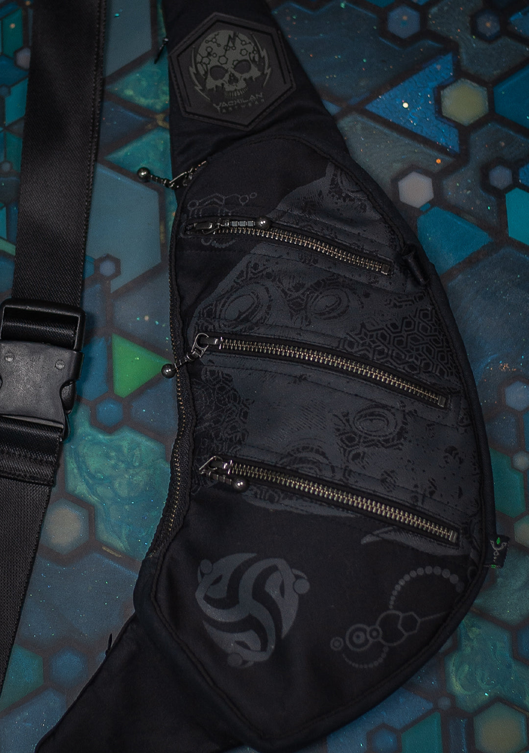 Botta Bag / Cotton Printed Clip - Black BUFO